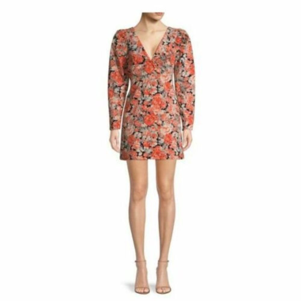 NWT Free People Kapowski Mini Floral Print Dress